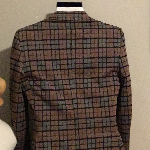 🔥VINTAGE DINNER JACKET, PIT-PIT 18, SLEEVE 26, (see pictures) see pattern, MINT - Picture 5 of 6